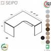 SEIPO Panel Workstation DX da L.1800 struttura metallica Seipo PA.1616 7 8