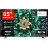 TCL 85Q6CX2 85 QD-Mini LED TV, 4K HDR Premium 1000nits, Google TV (Dolby Vision IQ e Atmos, sistema audio Onkyo 2.1, Motion Clarity Pro a 144 Hz, Game Master)