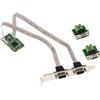 KALEA-INFORMATIQUE Scheda seriale Mini PCI Express 2 porte RS422 RS485 DB9 con chipset EXAR XR17V352, fornita con adattatori per il montaggio da filo a filo.