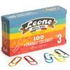 LEONE DELL'ERA Fermagli metallizzati - n. 3 - 2,8 cm - colori assortiti - Leone - conf. 100 pezzi (unità vendita 10 pz.)