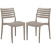 Grandsoleil Sedia Firenze - 49 x 51 x 80 cm - polipropilene - juta - Grandsoleil - conf. 2 pezzi (unità vendita 1 pz.)
