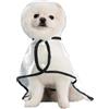 Uhngw Impermeabile per cani con cappuccio, portatile, trasparente, impermeabile, per animali domestici, per cani di taglia grande e piccola