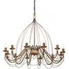 Ideal Lux CORTE SP12 RUGGINE Mod. 097671 Lampada A Sospensione 12 Luci