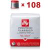 Illy Capsule Caffè Iperespresso Classico Tostatura Media (Rosso) - 108 Capsule