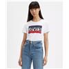 LEVI'S ® Levi's T-Shirt THE PERFECT TEE Logo Sportswear Donna bianca