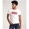 LEVI'S ® Levi's® T-Shirt Housemark Standard Uomo - Bianca logo rosso