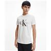 Calvin Klein Jeans T-Shirt Core Monogram Slim Fit Tee Uomo Bright White-Bianco