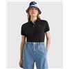 Tommy Jeans Polo Slim Fit Nera Donna