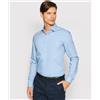 Calvin Klein Camicia Poplin Stretch Slim Fit Uomo Light blue