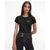 Calvin Klein Jeans T-Shirt Slim in cotone biologico Nera Donna