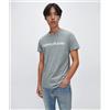 Calvin Klein Jeans T-Shirt Core Institutional Logo Grigia Uomo