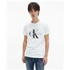 Calvin Klein Jeans T-Shirt Monogram Slim Bianca Uomo