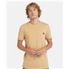 Timberland T-Shirt Girocollo Dunstan River Marrone Chiaro Uomo