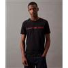 Calvin Klein Jeans T-Shirt Slim In Cotone Biologico Con Logo Uomo