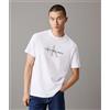 Calvin Klein Jeans T-shirt con monogramma Bianca Uomo