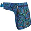 GURU SHOP Stoff Sidebag & Gürteltasche, Goa Gürteltasche - Türkis, Herren/Damen, Baumwolle, Size:One Size, 27x20 cm, Festival- Bauchtasche Hippie