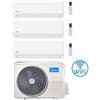 Midea Climatizzatore Condizionatore Midea Evolution R32 WiFi Trial Split 7000 + 7000 + 7000 BTU con U.E. M3OG-21HFN8-Q INVERTER Classe A++/A+