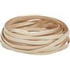 GORGECRAFT Cordoncino piatto in pelle, 5,5 m, 5 mm, 1 mm di spessore, motivo litchi su entrambi i lati, strisce di pizzo in pelle di agnello lucida, in morbido poliuretano, pieghevole, per lavori fai