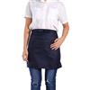 Hapivida Tinta Unita Grembiule Cucina con Doppie Tasche Grembiuli Cameriera di Sala Cucina Ristorante Mezzo Grembiule per Uomo Donna(Blu Navy)