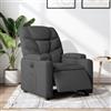 Gecheer Poltrona,Elettrica,Relax,Reclinabile,in Tessuto,Grigio Scuro,74x89x100 cm,Poltrona da TV,Poltrona Relax,Poltrona Reclinabile,Poltrona Tessuto,Poltrona con Poggiapiedi,Poltrona Anziani