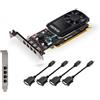 PNY VCQP1000DVIV2-PB scheda video NVIDIA Quadro P1000 V2 4 GB GDDR5