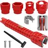 TENTHPEO Chiave per Rubinetto, 14 in 1 Chiave per Rubinetto Sottolavello, Chiave a Tubo per Rubinetti, Multifunzionale Chiave per Lavabo per Lavandino, Toilette, Bagno e Cucina