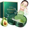 LETTERASHQP 60 cuscinetti per occhi contro occhiaie, maschera per occhi con collagene e acido ialuronico, avocado essenza Eye Patch idrogel, idratante per occhiaie e gonfiore
