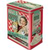 Nostalgic-Art Contenitori di Latta retrò L, Have A Coffee - Idea Regalo per Amanti della Nostalgia, Grande Scatola da caffè, Design Vintage, 3 l