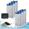 driamor Confezione da 6 cartucce filtranti di ricambio per Tetra EasyCrystal Filter 250 e EasyCrystal FilterBox 300, in cotone medio, con carbone ultra attivo e zeolite