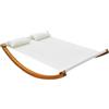 VivaGarden Amaca da Giardino con Supporto Telo in Cotone e Struttura in Legno 2 Persone - 8601