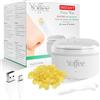 Yoffee Instant Nose Wax scaldacera elettrico con cera d'api naturale, 50 g | Rimozione dei Peli del Naso e delle Sopracciglia 6 Applicatori Plastica USB Tipo C Riscaldamento Rapido Sicuro da Usare