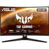 Asus TUF Gaming VG32VQ1BR Monitor Gaming curvo, 31,5 WQHD (2560x1440), 165Hz (sopra 144Hz), Extreme Low Motion Blur, Adaptive-sync, FreeSync Premium, 1ms (MPRT), HDR10, Nero