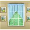 Today's Curtain Emelia Original - Coppia di festoni in voile 96,5 cm, blu cielo, 152,4 cm di larghezza x 96,5 cm di lunghezza