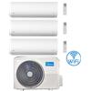 Midea Climatizzatore Condizionatore Midea Xtreme WiFi R32 Trial Split 9000 + 9000 + 12000 BTU con U.E. M3OG-21HFN8-Q INVERTER Classe A++/A+