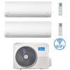 Midea Climatizzatore Condizionatore Midea Xtreme Wifi R32 Dual Split 9000 + 12000 BTU con U.E. M3OG-21HFN8-Q INVERTER Classe A++/A+