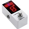 Donner Pedale Accordatore, DT Deluxe Accordatore Cromatico per Chitarra per Chitarra Elettrica e Basso, Precisione ±1 Cent, Alimentazione USB o 9V, True Bypass