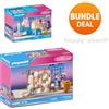Playmobil set casa delle bambole vittoriana 70893 cameretta e bagno 70895 tut...