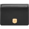 Fossil Lennox Portafoglio in pelle o poliestere per donna, 10.16cmL×2.54cmW×8.89cmH, Nero carbone