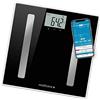 medisana BS A45 connect, bilancia digitale per analisi corporea 180 kg, bilancia personale per la misurazione del grasso corporeo, acqua corporea, massa muscolare e peso osseo con App