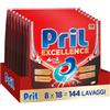 Pril Excellence 4in1 Caps, Detersivo Lavastoviglie in Caps a dissoluzione rapida, formato da 18x8 (144 capsule)