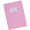 HERMA 19855 - Copertina per quaderni, formato A5, in cartone rosa, con etichetta in carta robusta e extra resistente, copertina per quaderni scolastici, colorata