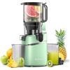 AMZCHEF Spremiagrumi automatico all-in-one, 250 W, apertura 135 mm e spremiagrumi da 1,8 l, per frutta e verdura, vincitore del test con triplo filtro - verde