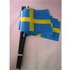 AZ FLAG Bandiera con Asta Svezia 15x10 cm Svedese Poliestere Leggero Asta