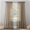 No. 918 Erica - Tenda a pannello in voile trasparente, 129,5 x 241,3 cm, colore: tortora