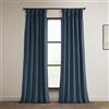 HPD Half Price Drapes VPYC-P Heritage-Tenda in Velluto Felpato (1 Pannello), Poliestere Misto, Blu londinese, 50 W x 84L (Pack of 1)