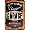 Nostalgic-Art Targa retrò, 20 x 30 cm, Harley - Garage | original Harley-Davidson license product (OLP), in metallo, design vintage, Idea regalo per motociclisti