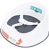 Prince Lionheart Booster Seduta Squish | 18m+ / 5yrs (27kg) | Leggera | Imbracatura A 3 Punti | Base Rigida | Seduta Elastica | Antiscivolo | Fissata Alla Sedia E Bambino, color Grigio