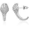 LUXURY MILANO Orecchini serena in argento con serprente e zirconi