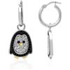 LUXURY MILANO Monorecchino serena in argento con pinguino
