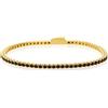 LUXURY MILANO Bracciale tennis collezione Tennis Luxury Milano in argento dorato con zirconi neri 2mm. Scegli tra le misura disponibili